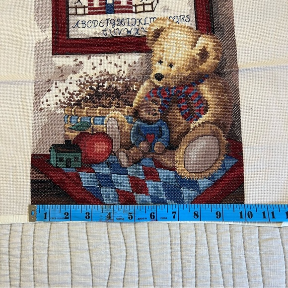 Counted Cross-Stitch Teddy Bear Sampler - Picture 5 of 8